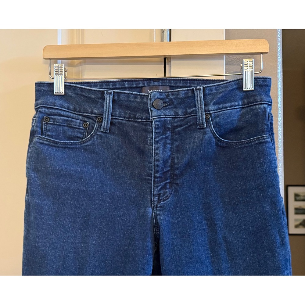 NYDJ Casual Cropped Women's Marilyn Straight Leg Blue Jeans Size 6 Lift x Tuck - Picture 2 of 7